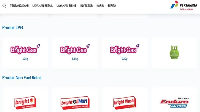 <p>Gambar tangkapan layar dari laman pertaminapatraniaga.com.</p>