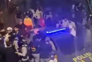 Viral Mobil Patroli Disebut Tabrak Warga Saat Tawuran di Tebet (Instagram 
tebet_info)