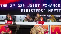 Menteri Keuangan dan Menteri Kesehatan anggota G20, serta undangan dan organisasi internasional hadir dalam 2nd G20 Joint Finance and Health Ministers’ Meeting (JFHMM) di bawah Kepresidenan G20 Indonesia