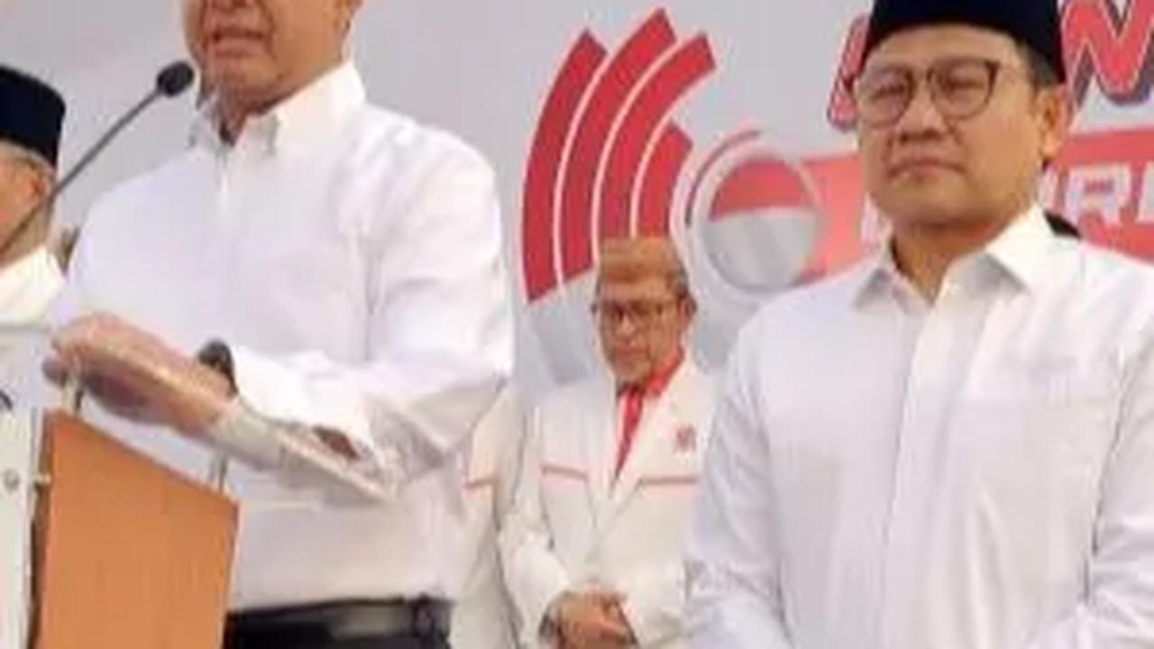 Pendukung AMIN Padati Ruas Jalan Depan KPU: Tak Sabar Antar Anies-Cak Imin Daftar Capres Cawapres