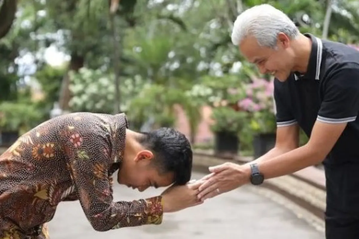 Ganjar Pranowo saat bertemu Gibran di Semarang. (Foto: IG ganjar_pranowo)