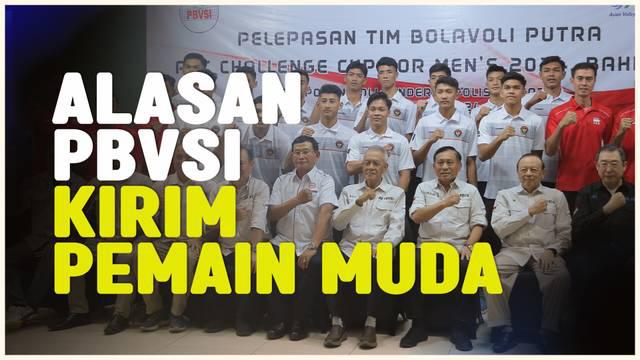 Berita video Pengurus Bola Voli Seluruh Indonesia (PBVSI) memberikan alasan mengapa mengirim pemain muda di Timnas Voli Putra untuk ajang AVC Challenge Cup 2024 for Men.