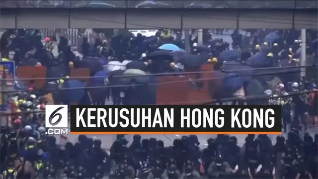 VIDEO: Detik-Detik Bentrokan Demonstran dan Polisi Pecah di Hong Kong