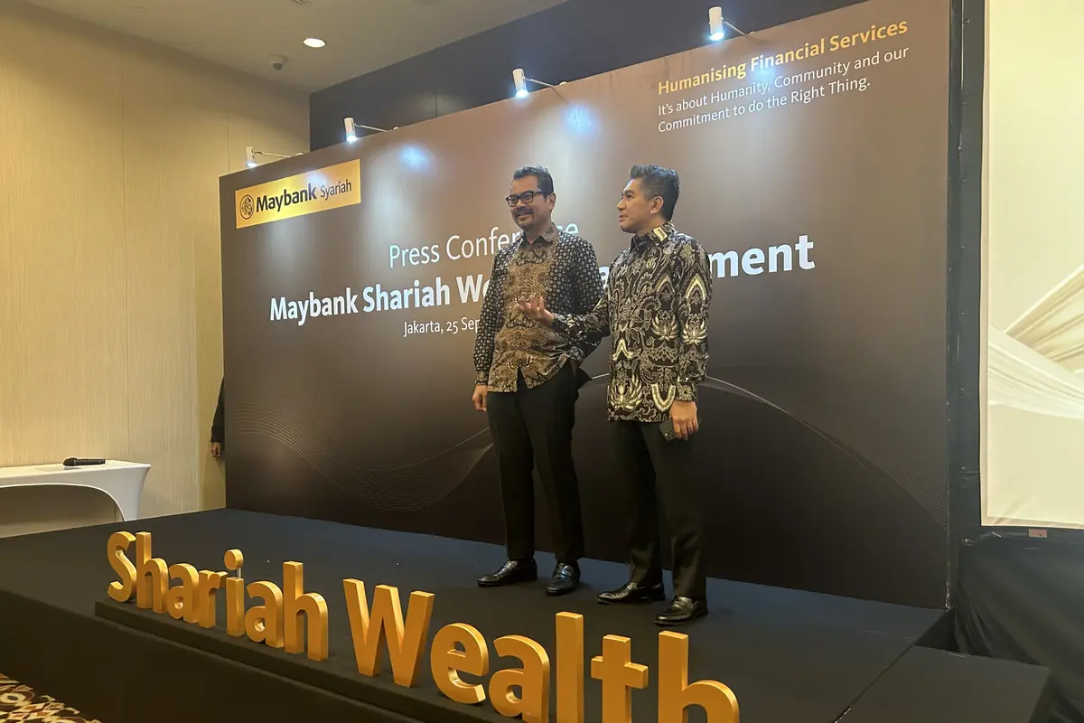 PT Maybank Indonesia Tbk (BNII) melalui Unit Usaha Syariah (UUS) telah resmi meluncurkan Maybank Shariah Wealth Management (MySWM), Senin (25/9/2023). (Foto: Liputan6.com/Elga N)