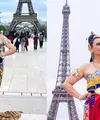Artis senior Ira Wibowo salah satu artis yang gemar seni tari. Darah seni mengalir dari sang ayah yang meninggal beberapa waktu lalu. Belum lama ini, perempuan kelahiran Berlin, Jerman itu membagikan momen mengenakan kostum tari di Menara Eiffel. Berikut potretnya. [Instagram/irawbw]