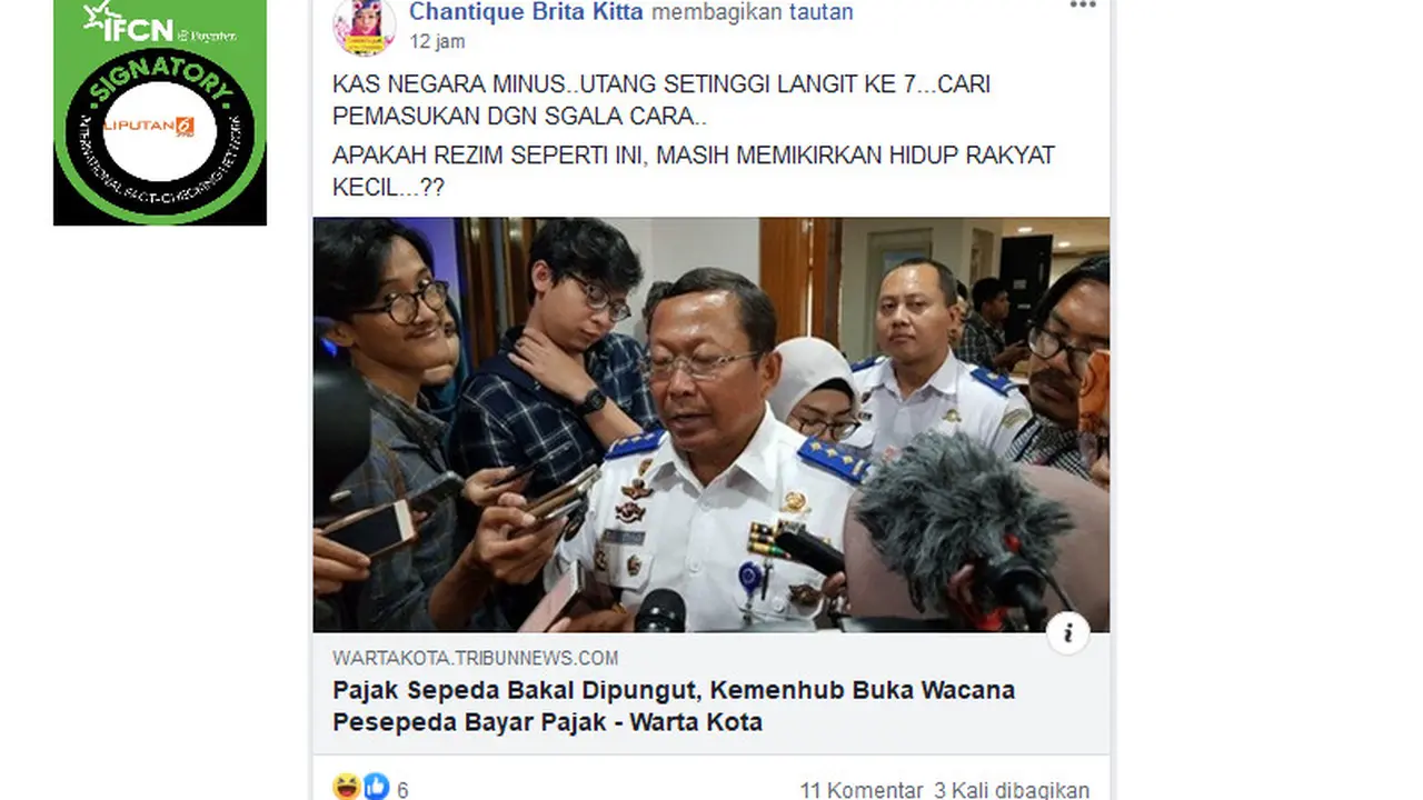 Penelusuran Klaim Pemerintah Akan Memungut Pajak Dari Sepeda