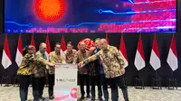 PT Kustodian Sentral Efek Indonesia (KSEI) meluncurkan penggunaan perdana layanan Sistem Multi Investasi Terpadu (S-MULTIVEST) dengan PT Asuransi Jiwa IFG (IFG Life). (Foto: Liputan6.com/Pipit IR)