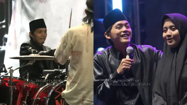 Potret Gus Iqdam Main Drum dan Nyanyi Bareng Slank