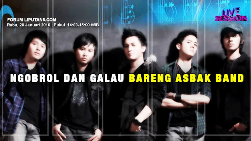 Ikuti Yuk, Live Session Ngobrol Bareng Asbak Band!