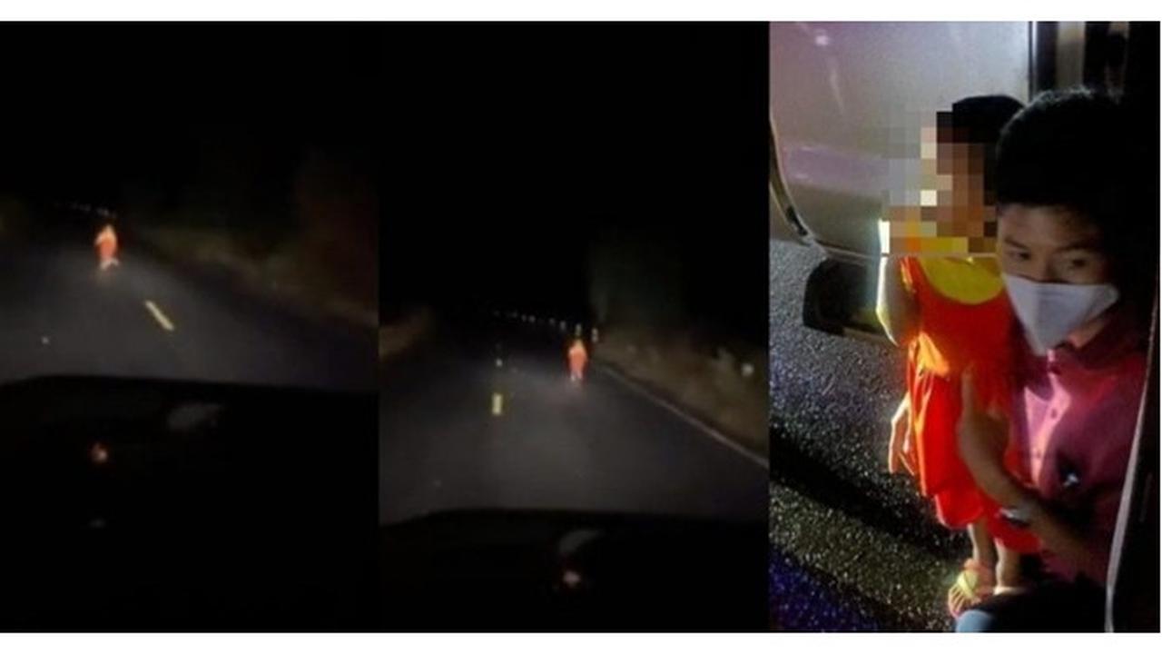 Hilang Jam 7 Malam, Gadis Kecil Ini Ditemukan di Tengah Jalan dalam Kegelapan