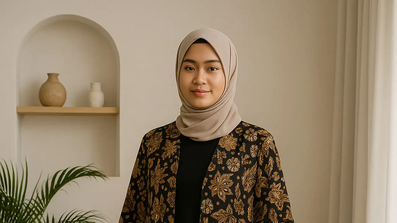 5 Model Outer Batik Hijab Kekinian, Tampilan Etnik dan Stylish