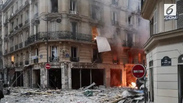 Sebuah ledakan besar terjadi di sebuah toko roti di Paris, Prancis.