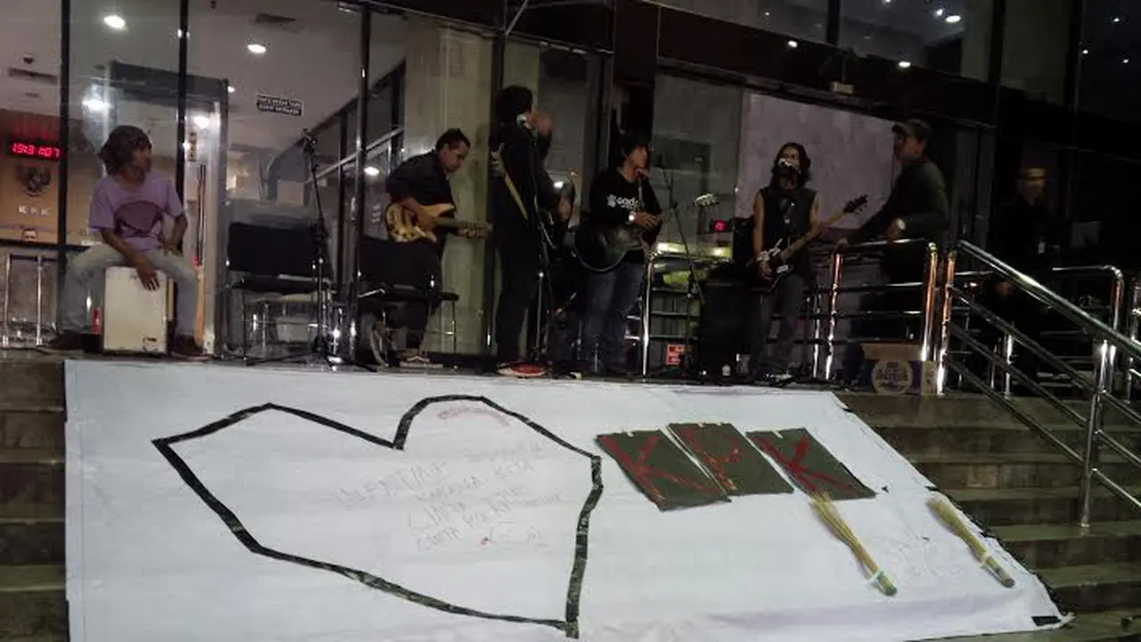 Hari Valentine, Band Ini Gelar Konser di KPK