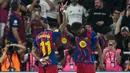 Kemenangan 3-2 Barcelona atas Real Madrid membawa mereka mengunci gelar juara Piala Super Spanyol 2026. (AP Photo/Altaf Qadri)