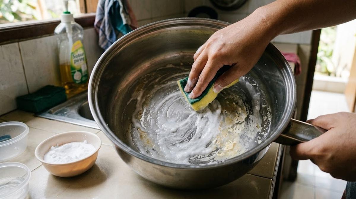 Cara Menghilangkan Kerak Air di Panci