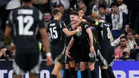Kemenangan ini mengantar Arsenal ke babak semifinal Liga Champions 2024/2025 dan akan berhadapan dengan Paris Saint-Germain (PSG) yang sudah lebih dahulu lolos. (Pierre-Philippe MARCOU/AFP)
