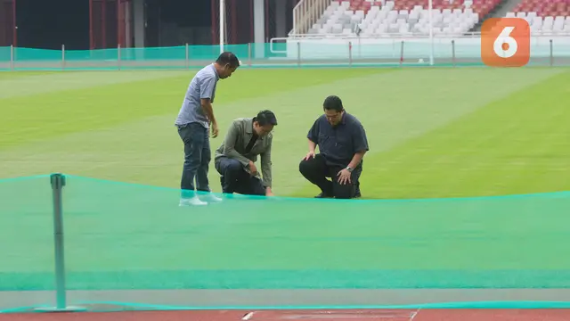 Foto: Mengintip Kondisi Rumput SUGBK Jelang Hadapi Jepang di Kualifikasi Piala Dunia