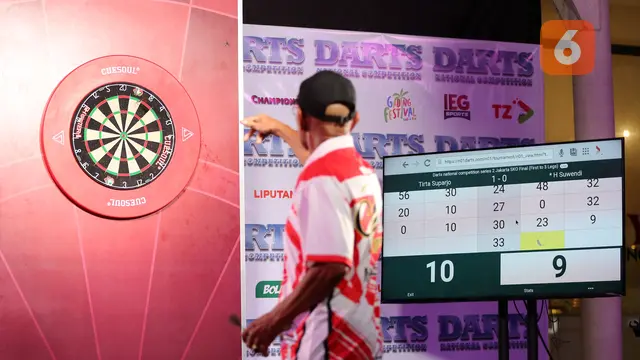 Foto: Lemparan Jitu Tirta Suparjo Pertahankan Gelar Juara Darts 2024