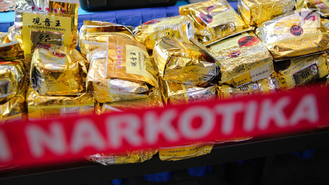 Ratusan Kilogram Sabu Dimusnahkan di Halaman BNN 