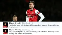 Dituduh Selingkuh, Giroud Minta Maaf