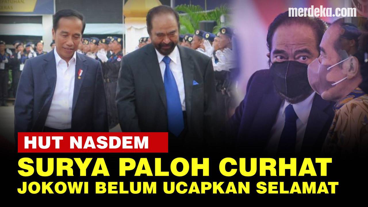 VIDEO: Nasdem Ultah, Surya Paloh: Jokowi Belum Sempat Beri Ucapan Karena Kesibukan