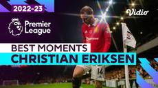 Berita video aksi-aksi Christian Eriksen saat MU taklukkan Fulham 2-1 di Liga Inggris, Senin (14/11/22)