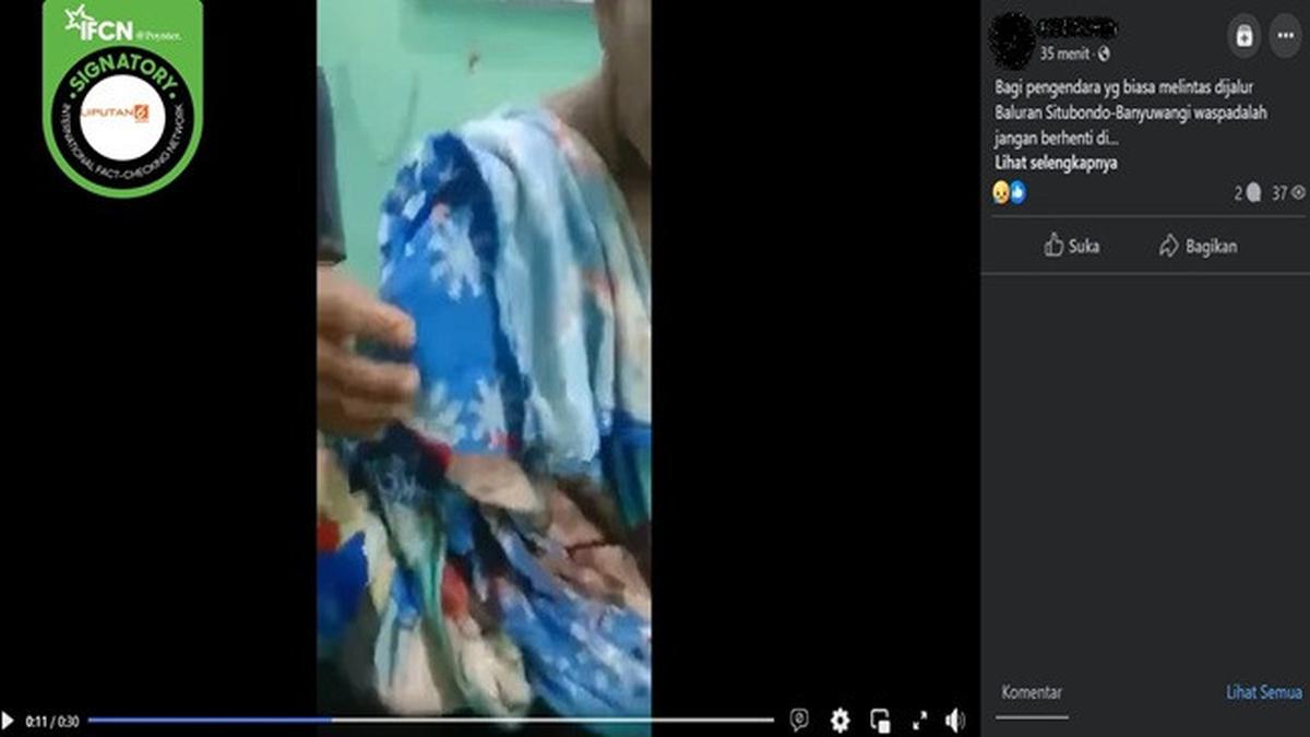 Video Hoaks Sepekan: Pria Diterkam Harimau di Alas Baluran Situbondo hingga Gelombang Tinggi Akibat Gempa Myanmar