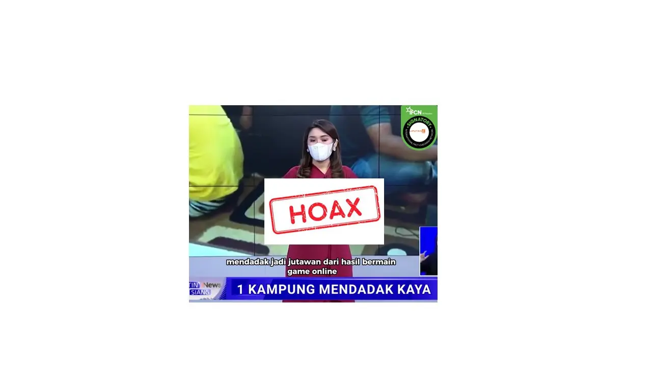 Cek fakta video satu kampung jadi jutawan karena judi online