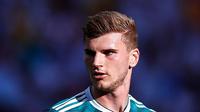 3. Timo Werner - Real Madrid sebetulnya sudah menjadikan Werner sebagai rekrutan utama sejak musim lalu. Namun El Real masih memberikan kesempatan kepada Karim Benzema untuk membuktikan kembali penampilannya di lapangan. (AFP/Benjamin Cremel)