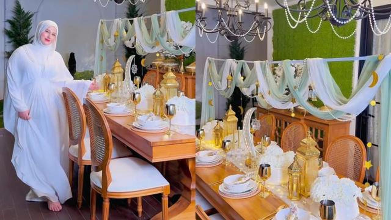 Cantiknya Ruang Makan Rumah Tasyi Athasyia, Nuansa Timur Tengah di Bulan Ramadan