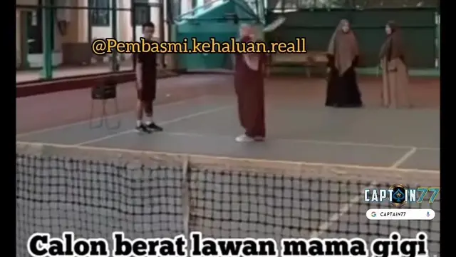 Natasha Rizky Main Tennis Pakai Gamis