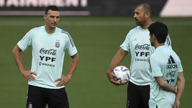 Foto: Lionel Messi Siap Diturunkan Melawan Honduras, Yuk Intip Aksinya saat Sesi Latihan Terakhir Bersama Timnas Argentina