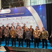 Seremoni pembukaan perdagangan saham di Bursa Efek Indonesia (BEI) Jakarta pada Jumat (2/1/2026), yang dihadiri sejumlah pejabat negara termasuk Menteri Keuangan Purbaya Yudhi Sadewa. (Liputan6.com/Gagas)