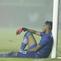 Kiper Semen Padang, Rendy Oscario, tampak lesu usai ditaklukkan PSS Sleman pada laga Liga 2 di Stadion Pakansari, Jawa Barat, Selasa (4/12). PSS menang 2-0 atas Semen Padang. (Bola.com/M. Iqbal Ichsan)