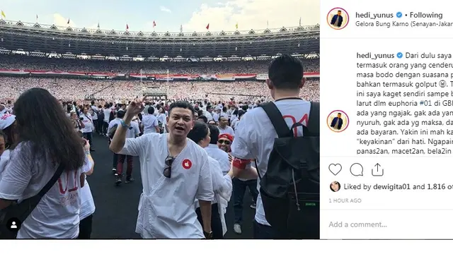 Hedi Yunus (Foto: Instagram)