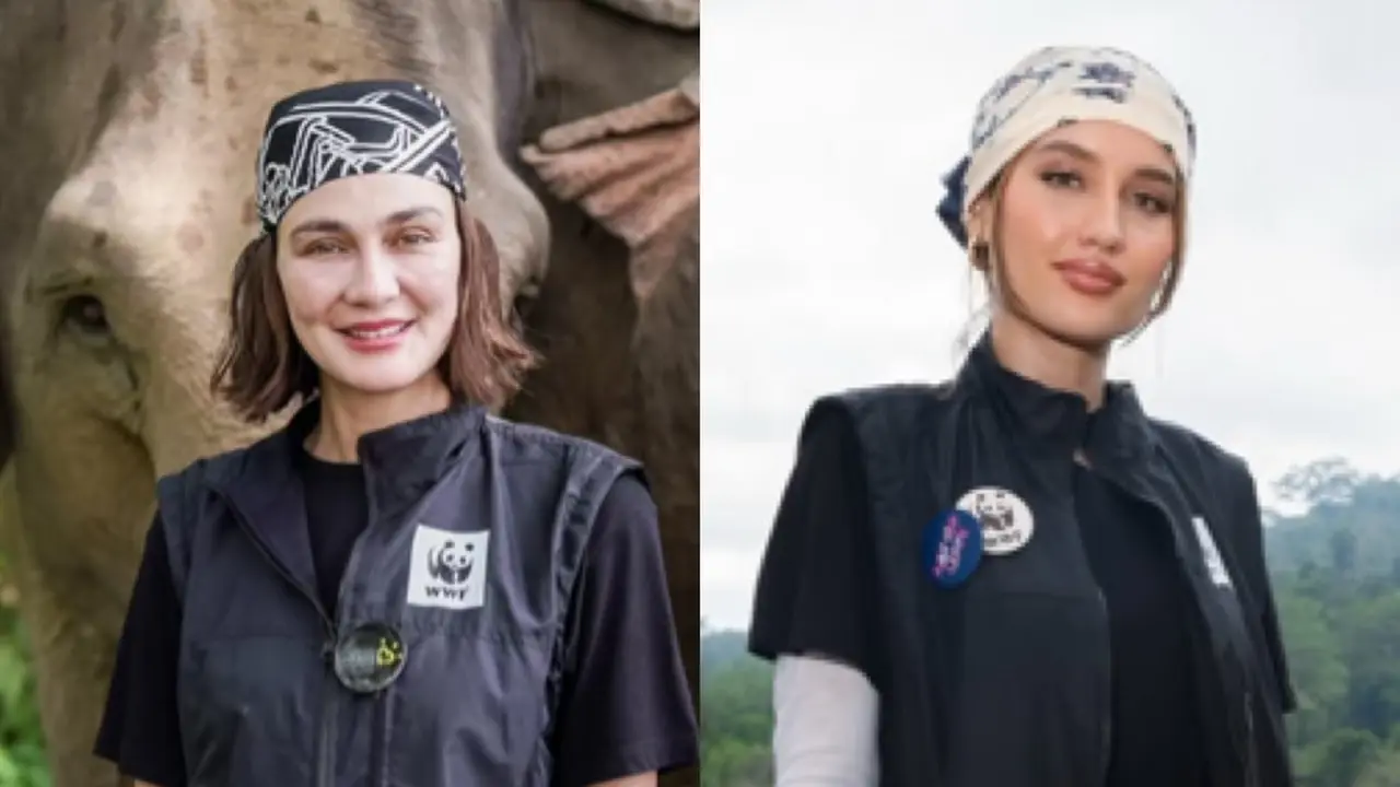 Luna Maya dan Cinta Laura saat Berada di Aceh. [@lunamaya/@@claurakiehl]