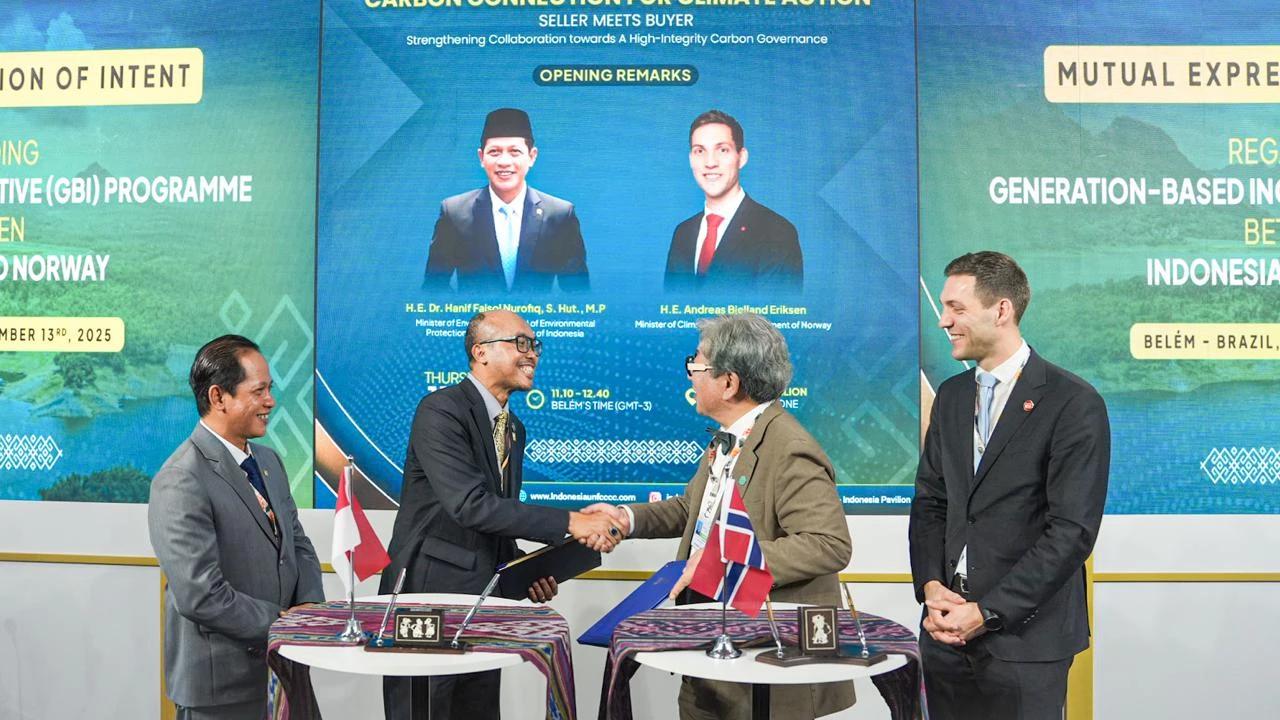 Indonesia Cetak Sejarah! Resmi "Jual" 12 Juta Ton Karbon Berbasis Teknologi ke Norwegia