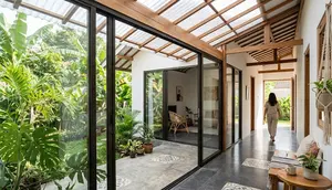 9 Model Selasar Rumah yang Tetap Terang tanpa Lampu di Siang Hari, Hemat Energi