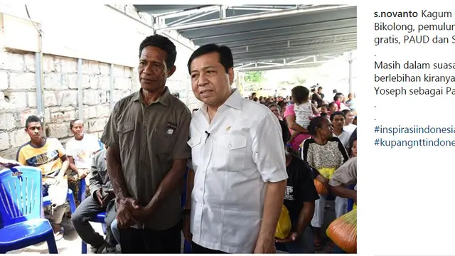 Gaya Setya Novanto di Unggahan Terakhir Sebelum Kecelakaan