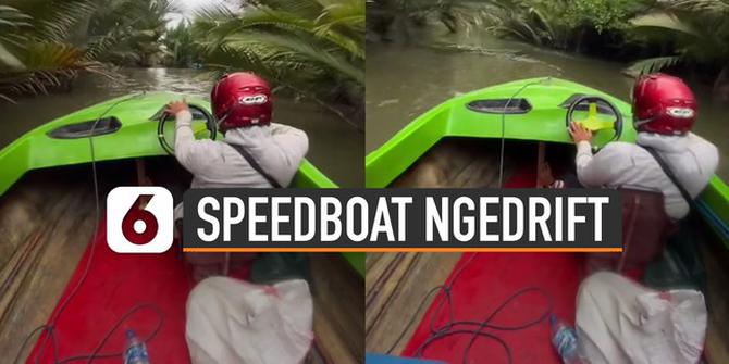VIDEO: Asyik, Pemuda Ngedrift Pakai Speedboat Di Sungai Bak Film Fast Furious