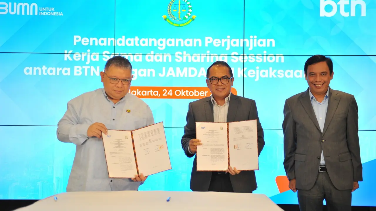 BTN juga menandatangani Perjanjian Kerja Sama dan Sharing Session dengan JAMDATUN untuk meningkatkan pemahaman hukum di kalangan pejabat BTN.