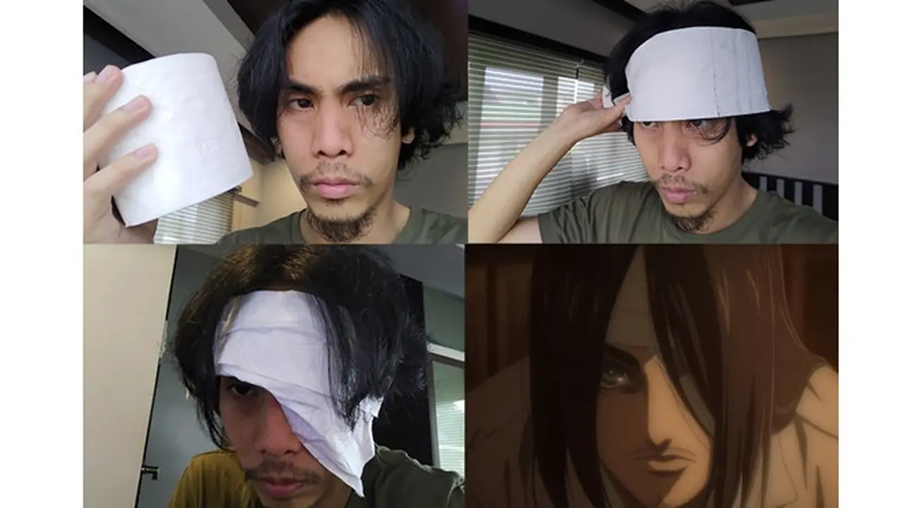 6 Cosplay Low Budget Eren Yeager Attack On Titan Ini Kocak