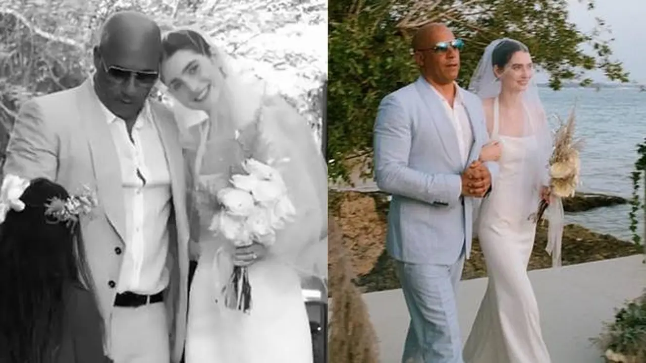 7 Momen Pernikahan Putri Mendiang Paul Walker yang Didampingi Vin Diesel