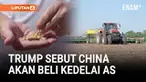 Presiden Amerika Serikat Donald Trump mengumumkan bahwa China sepakat membeli kedelai dan produk pertanian AS dalam jumlah besar. Ia juga menyebut akan menurunkan tarif atas produk Cina dari 57% menjadi 47% setelah pertemuan dengan Presiden Xi Jinpin...