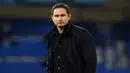 Frank Lampard merupakan mantan pemain Chelsea yang sukses memberikan 13 gelar selama 13 tahun berkarier di Stamford. Lampard mendapat kesempatan untuk melatih The Blues pada 2019 lalu. Ia akhirnya dipecat pada musim keduanya setelah mengalami penampilan yang buruk. (AFP/Pool/Richard Heathcote)