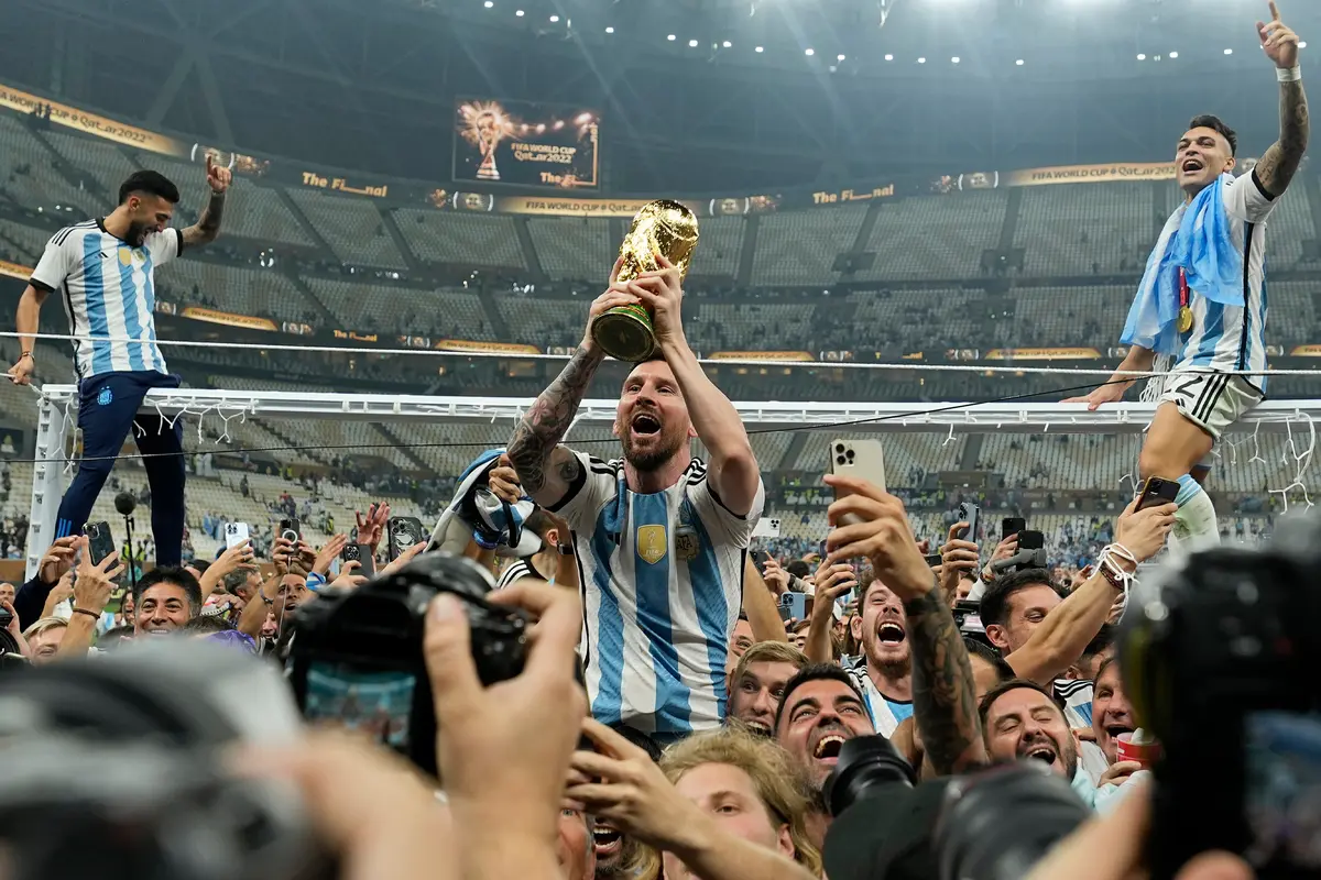 Selebrasi Pemain Argentina Usai Juara Piala Dunia 2022
