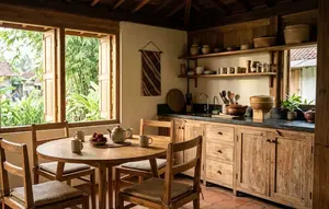 7 Desain Rumah Sederhana di Kampung dengan Dapur Menyatu Ruang Makan, Estetik dan Nyaman