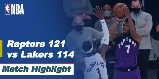 VIDEO: Highlights NBA, Toronto Raptors Curi Kemenangan di Kandang LA Lakers 121-114