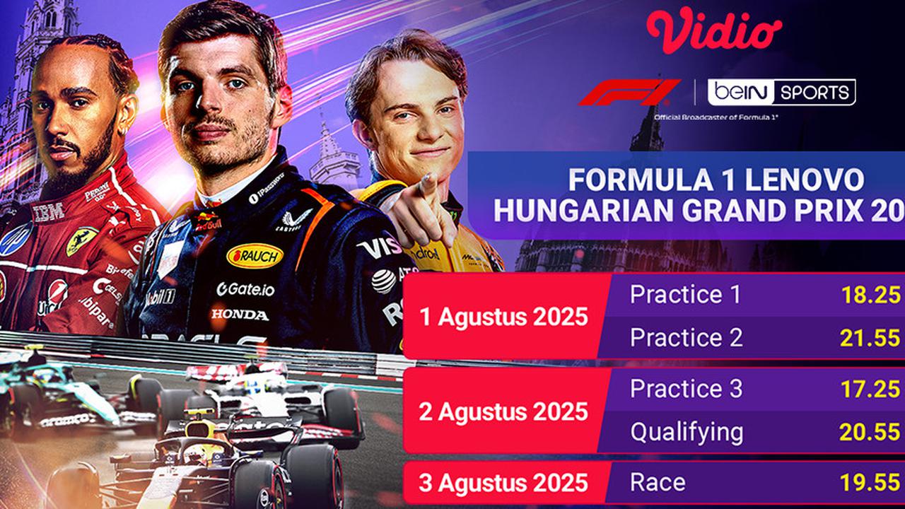 Jadwal Live Streaming Formula 1 Hungaria 2025 di Vidio Akhir Pekan Ini