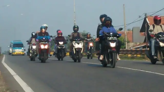Mudik Pakai Motor? Ini Solusi Sehatnya (Abramena/Liputan6.com)